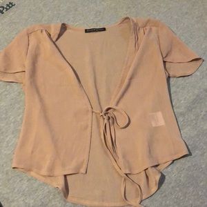Brandy leesa front tie top